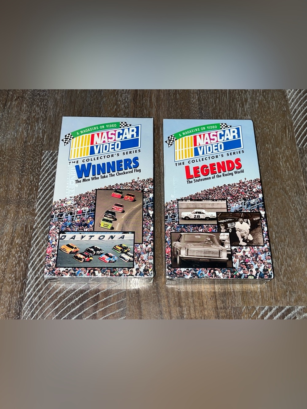 Lot of 2 Sealed New NASCAR Videos The Collector’s Series Legends & Winners VHS